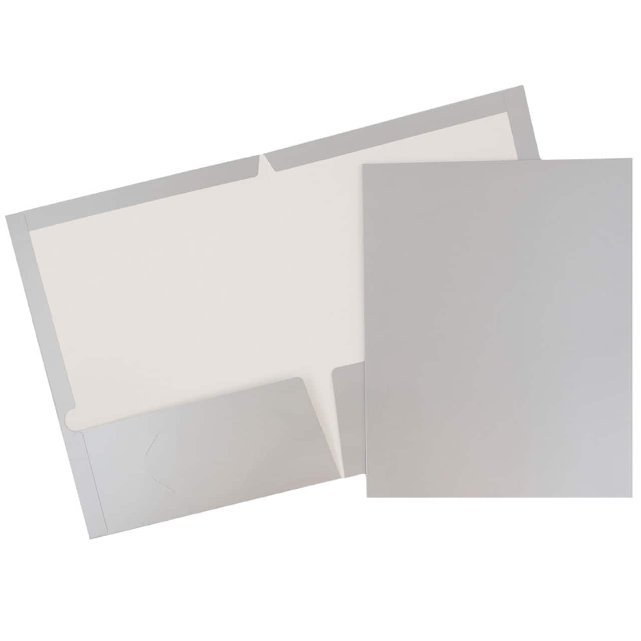 JAM Paper Laminated 2-Pocket Glossy Folders, 6ct.
